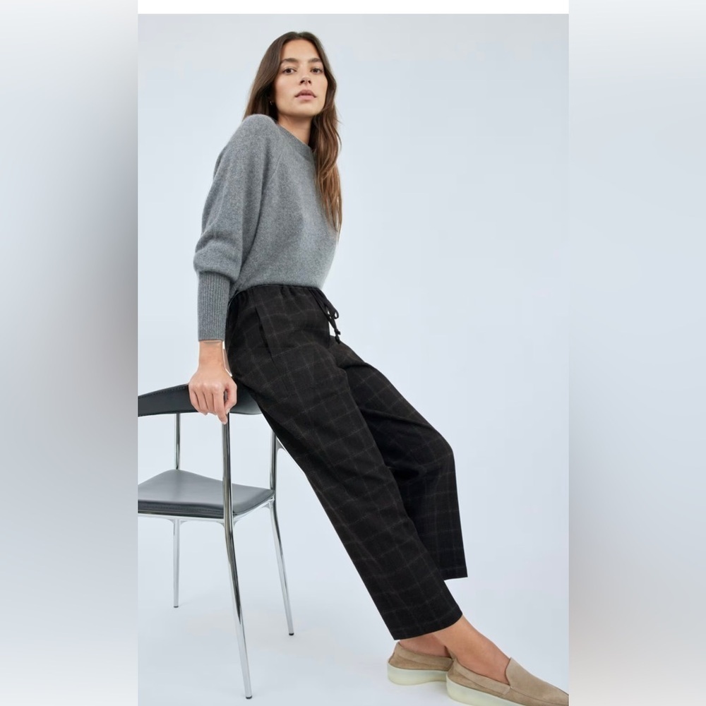 Aritzia The Group Babaton Jimmy Plaid Pull on Pants Size XXS - Picture 1 of 5